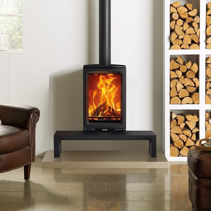 Vogue Midi T Woodburning On Riva 120 Low Bench 2