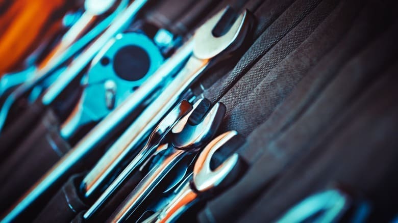 Closeup,photo,of,a,set,of,tools,for,repair,,collection